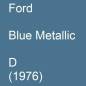 Preview: Ford, Blue Metallic, D (1976).